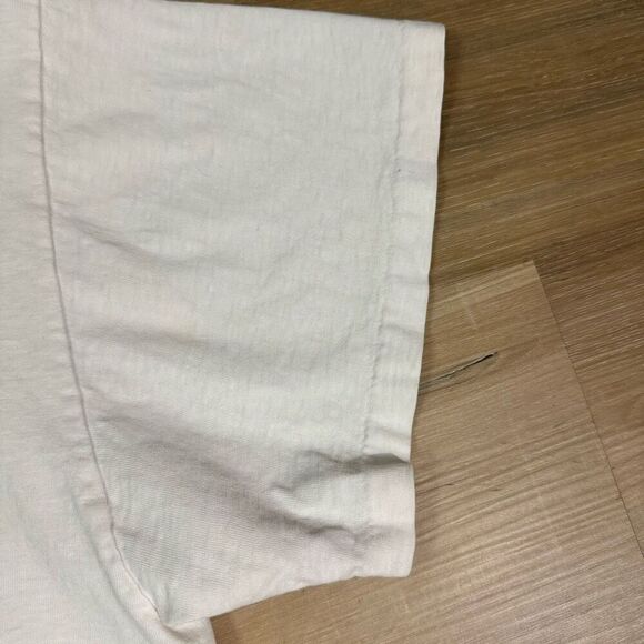 Vintage Women's One Size Hawaii Islands Boxy Crop Tee White 90s Tropical Fish - Picture 6 of 7